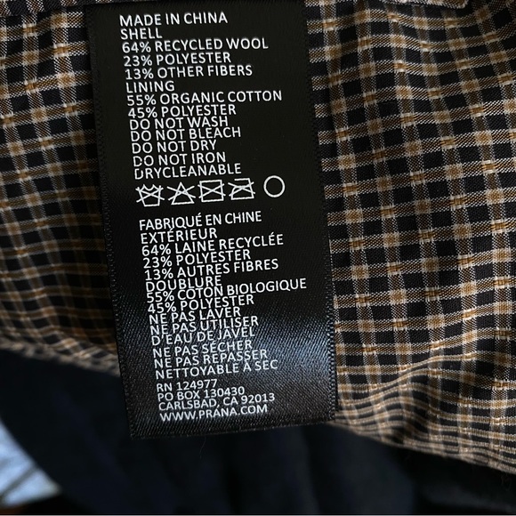 Prana mens jacket - Picture 4 of 4